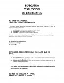 Búsqueda y selección de candidatos para un cursillo de Cristiandad