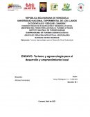 Turismo y agroecología para el desarrollo y emprendimiento local