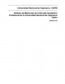 Sistema de Matrículas de la Escuela Académico Profesional de la Universidad Nacional de Cajamarca