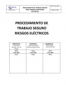 Procedimiento de trabajo seguro para trabajo con riesgos eléctricos