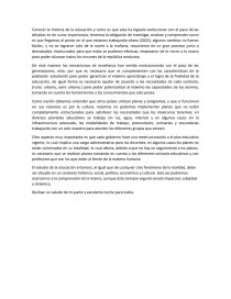 Conocimiento histórico educativo. Página 1