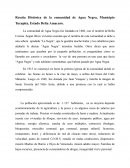 Reseña histórica de la comunidad de Agua Negra