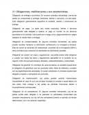 Obligaciones, clasificaciones y sus características