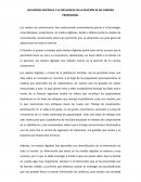 Los medios digitales y su influencia en la desición de mi carrera profesional