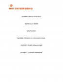 Actividad 1. La filosofía institucional