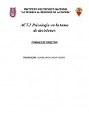 Psicología en la toma de decisiones