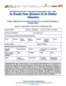 Sistematización del congreso pedagógico 2023 – 2024