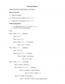 Pseudocódigo, Método de Vandermonde, caso lineal