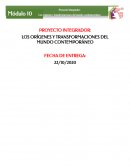 Los orígenes y transformaciones del mundo contemporáneo