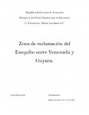 Zona de reclamación del Esequibo entre Venezuela y Guyana