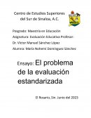 El problema de la evaluación estandarizada