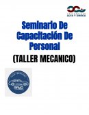 Seminario de capacitación de personal Taller mecánico