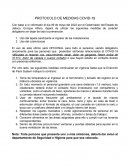Protocolo de medidas Covid-19