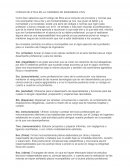 Código de ética en la carrera de ingenieria civil