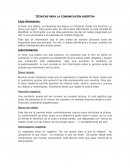 Técnicas para la comunicación asertiva