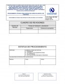 Procedimiento técnico para retiro de acero en zapata 4 de canteras