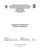 Glosario de lenguaje de programación