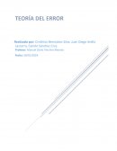 Informe teoria del error