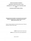 Programa educativo sobre el autocuidado del adulto mayor dirigido a pacientes de 60 a 74 años de edad del sector Americo Araujo año 2022 – 2023
