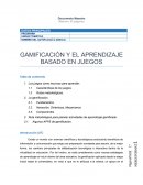 Gamificación y el aprendizaje basado en juegos