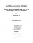 Proyecto áulico: Propuesta de un sistema de bombeo entre vergeles y las orquídeas para la mitigación de inundaciones