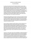 La vida es una constante universal