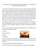 Exculsión social de grupos vulnerables en la sociedad mexicana (grupos LGBT+)