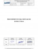 Procedimiento para montaje de estructuras