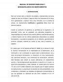 Manual de biodisponibilidad y bioequivalencia de medicamentos