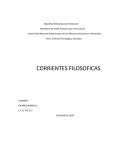 Corrientes filosóficas