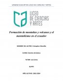 Formación de montañas y volcanes y el montañismo en el Ecuador