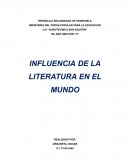 Influencia de la literatura en el mundo