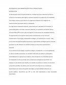 Necesidades de una administración total de productividad