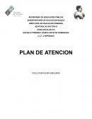Plan de atención
