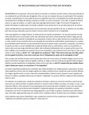 No necesitamos ser perfectos para ser íntegro