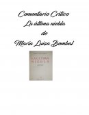 Comentario crítico del libro La última niebla