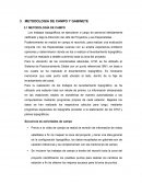 Metodologia de campo y gabinete