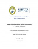 Impacto financiero de la emisión de bonos corporativos para el Gran Hotel Cochabamba