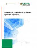 Matemáticas Para Ciencias Humanas