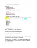 Producción y control de procesos
