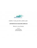 Anteproyecto de evaluación curricular