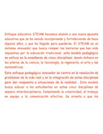 Modelo STEAM. Página 1