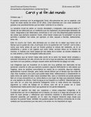 Sintesis sobre Carol y el fin del mundo