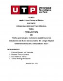 Estilo aprendizaje y motivación académica a los estudiantes del 5 año de secundaria del colegio Neptalí Valderrama Ampuero, Arequipa año 2022