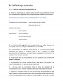 Tratamiento de la gestión de la correspondencia de entrada