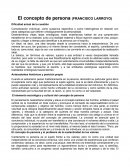 El concepto de persona