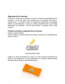 Evaluación de proyecto de dulce Cadali