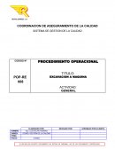 Excavación a Máquina