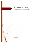 Armonía del color el resplandor