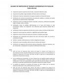 Alcance de Inspección de Tanque